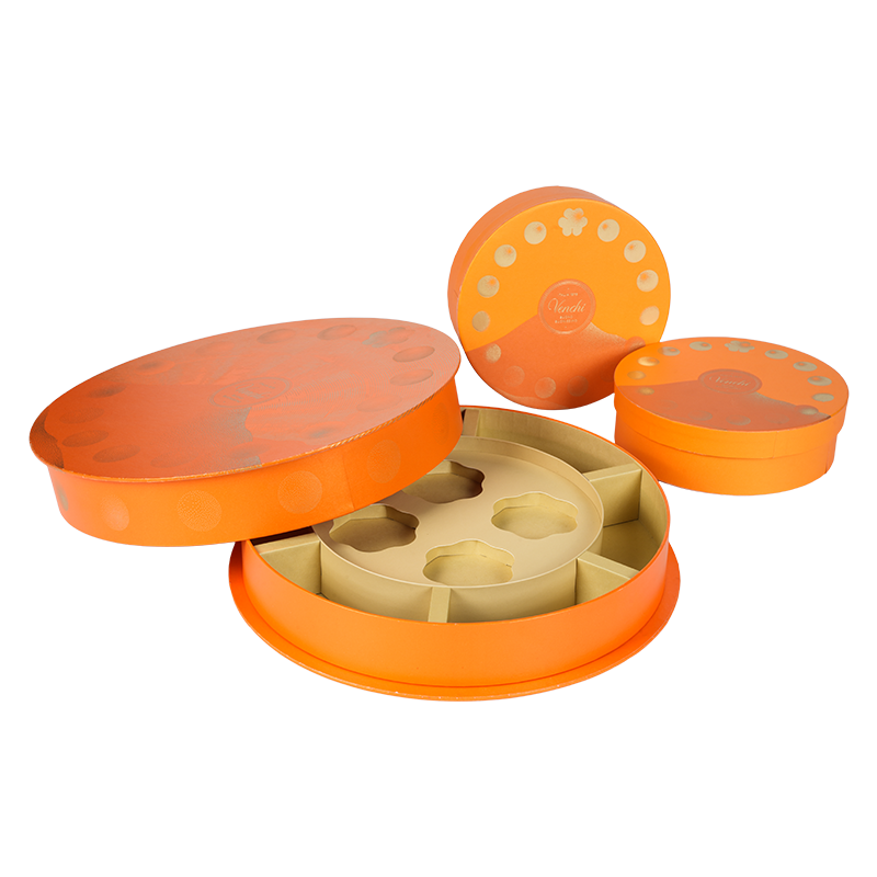 Caixa de doces redonda rígida à prova de umidade