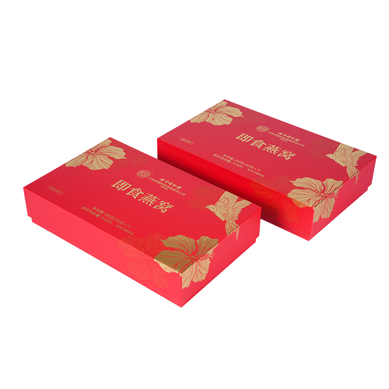 Caixa de presente de ninho de pássaro com tampa rígida removível