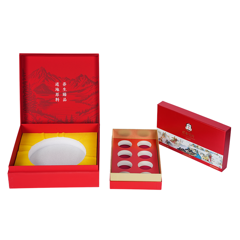 Caixa de presente de ninho de pássaro com tampa rígida removível