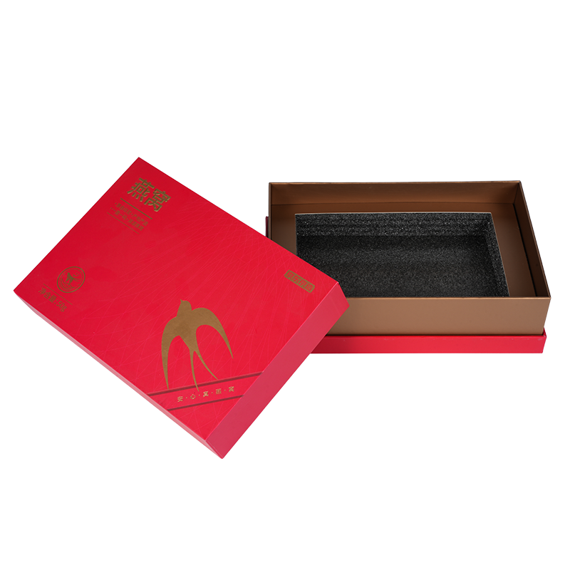 Caixa de presente de ninho de pássaro com tampa rígida removível