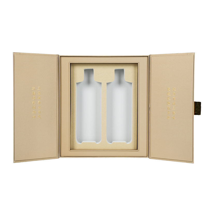 Caixa de presente rígida de óleo comestível de porta dupla