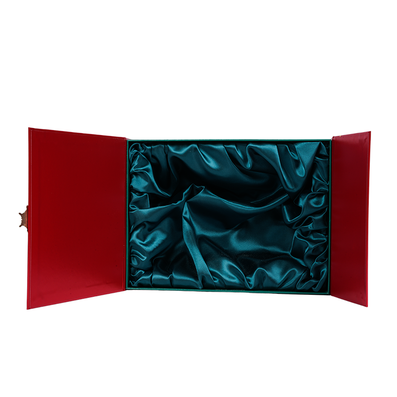 Caixa rígida para embalagem de bolo com porta dupla