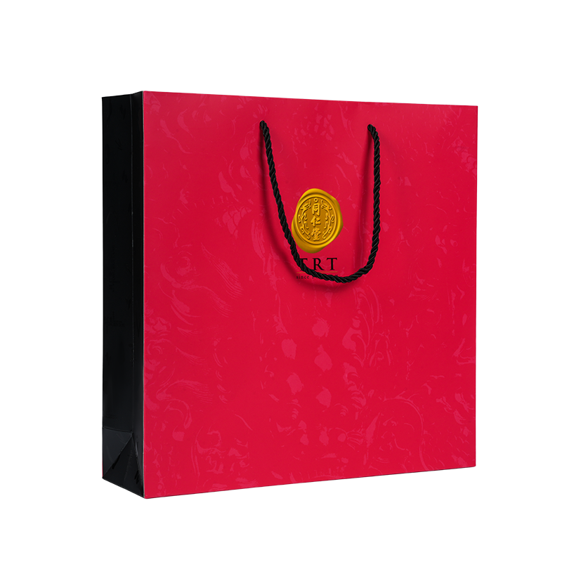 Bolsa de transporte em cartolina branca estilo vertical para suplementos de saúde