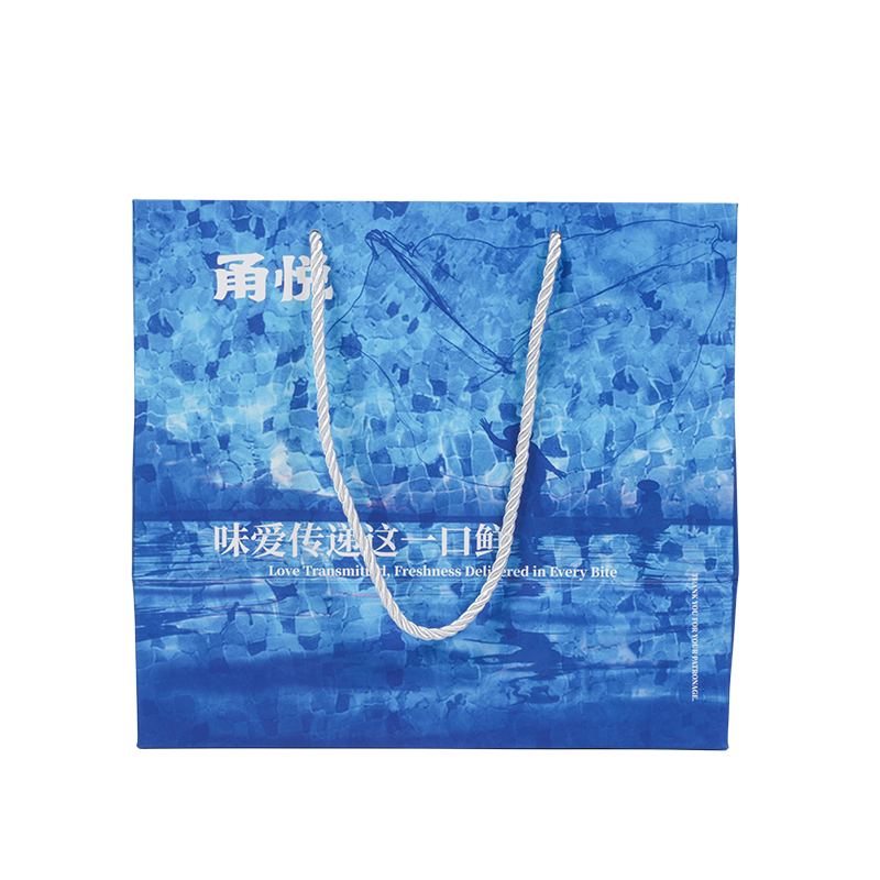 Saco para viagem de papel kraft médio e macio para transporte à mão