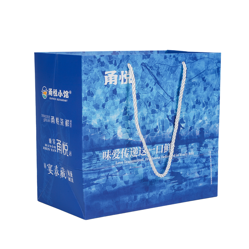 Saco para viagem de papel kraft médio e macio para transporte à mão