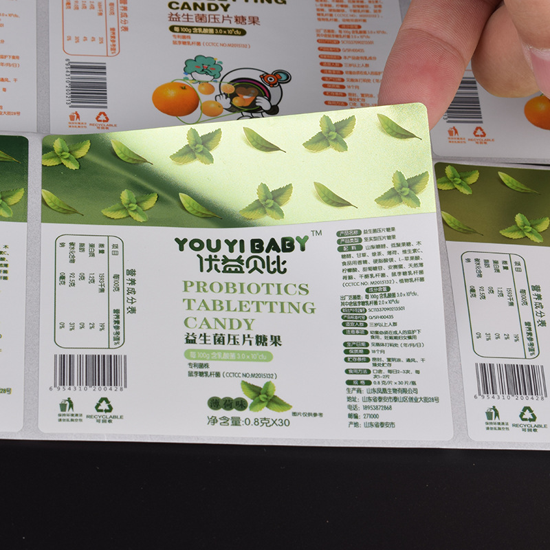 Etiqueta adesiva de papel revestido