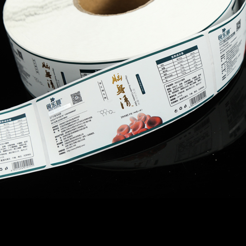 Etiquetas autoadesivas para suplementos de saúde