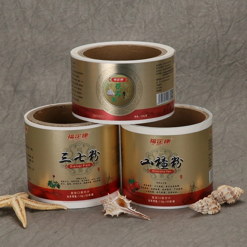 Etiquetas autoadesivas para suplementos de saúde